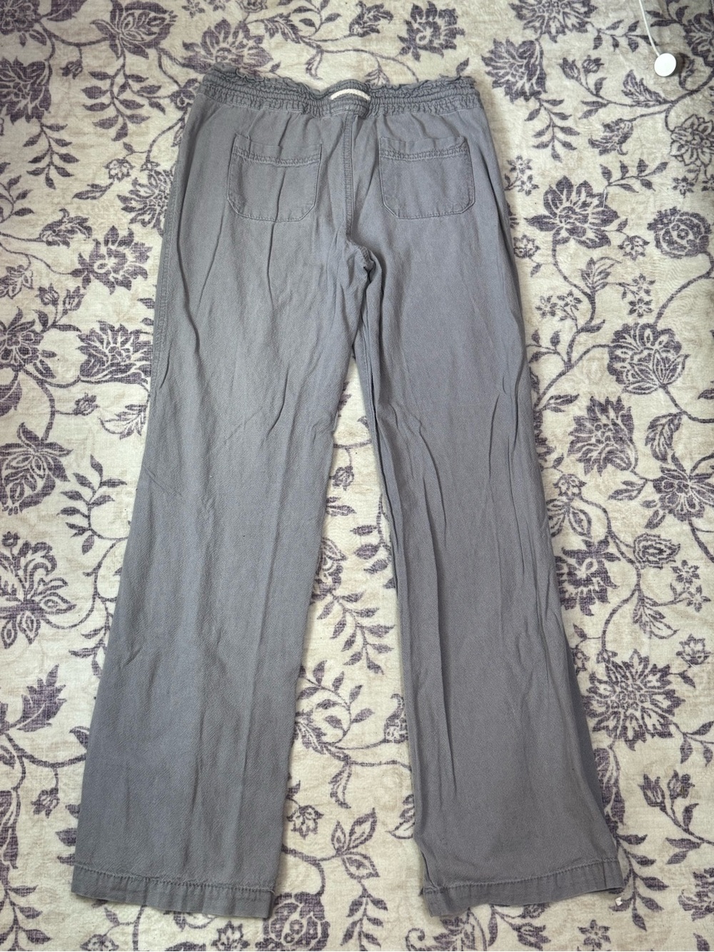 Relaxed Grey Drawstring  Pants - Picture 3 of 3